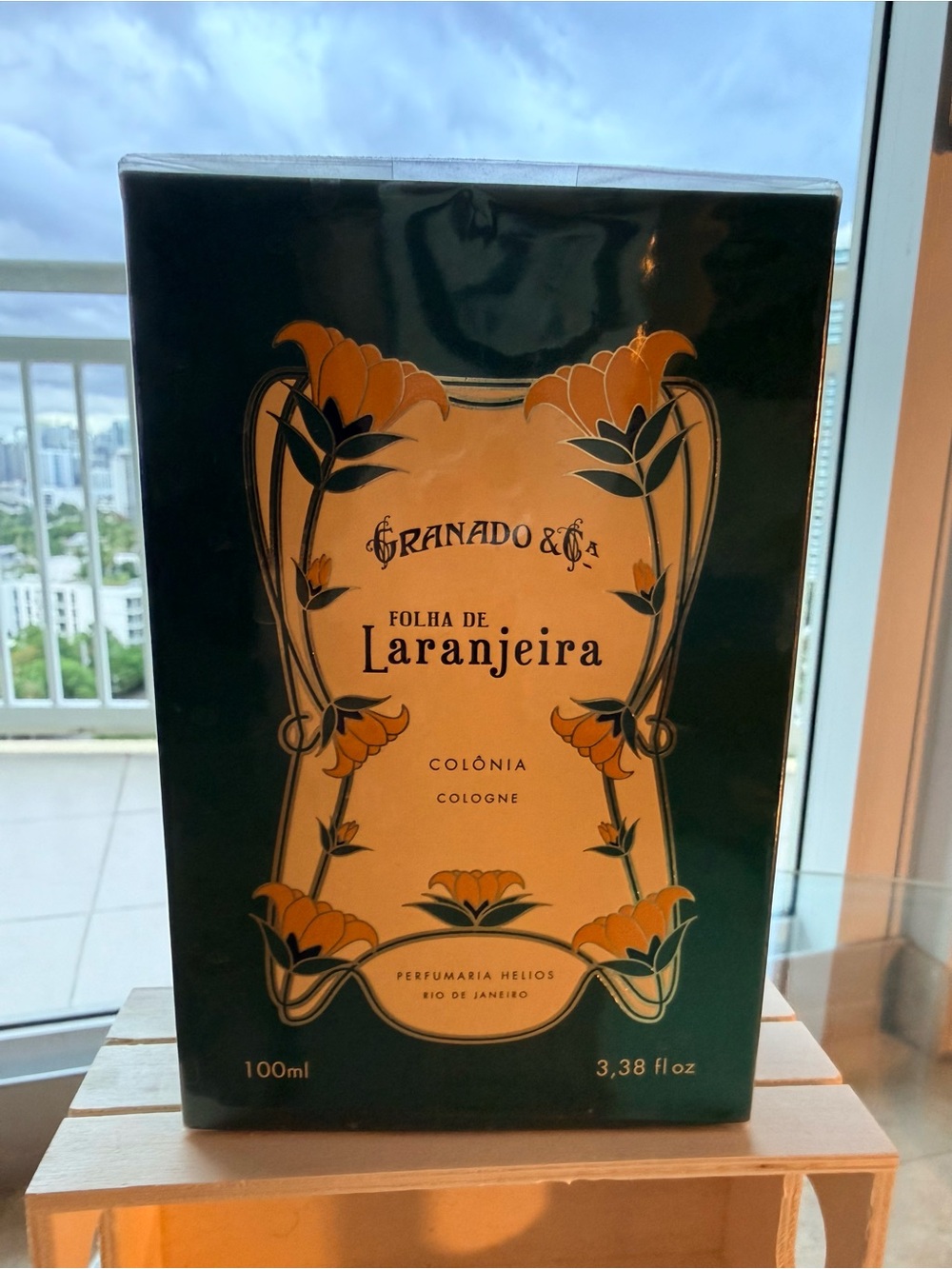 Granado Folha de Laranjeira Collectible Bottle & Box - Art Nouveau Display